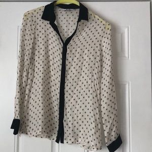 Three Dots Silk Blouse NWT